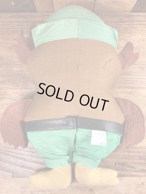 企業キャラクターのウッジーオウルのヴィンテージのぬいぐるみ