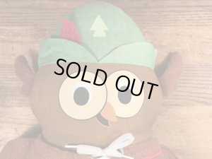 アドバタイジングキャラクターのウッジーオウルのビンテージのクロスドール