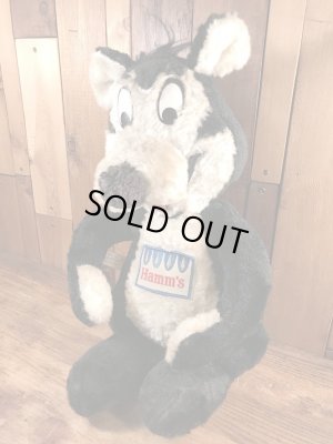 企業キャラクターのハムズベアのビンテージのぬいぐるみ