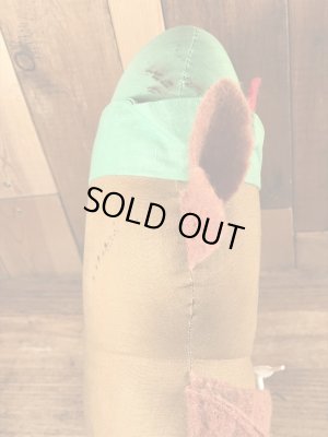 アドバタイジングキャラクターのウッジーオウルのビンテージのクロスドール