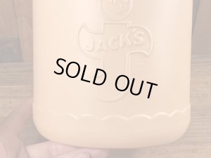 企業キャラクターのハッピージャックスのビンテージのクッキーコンテナー