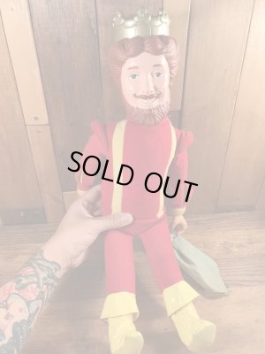 企業キャラクターのバーガーキングのヴィンテージのトイ