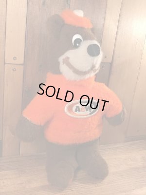 アドバタイジングキャラクターのエーアンドダブリューベアのビンテージのぬいぐるみ