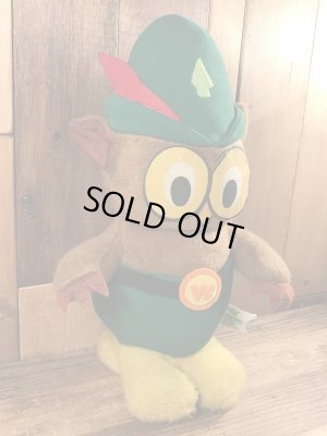 70年代のウッジーオウルのビンテージのプラッシュドール