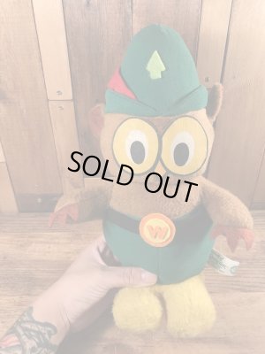 70年代のウッジーオウルのビンテージのプラッシュドール