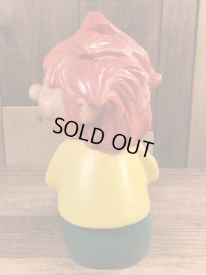 80年代のプムックルのヴィンテージの貯金箱フィギュア