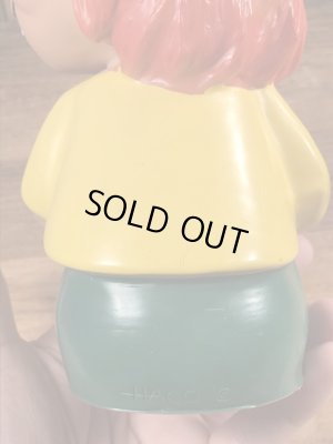 80年代のプムックルのヴィンテージの貯金箱フィギュア