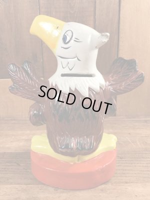 ブッシュガーデンの企業キャラクターのヴィンテージの貯金箱フィギュア