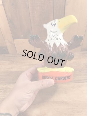 ブッシュガーデンの企業キャラクターのヴィンテージの貯金箱フィギュア