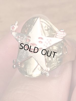 カールスジュニア　ヴィンテージ　指輪　アドバタイジングキャラクター　70’s