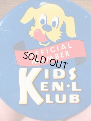 ケンネルレーション　ヴィンテージ　缶バッチ　企業キャラクター　企業物