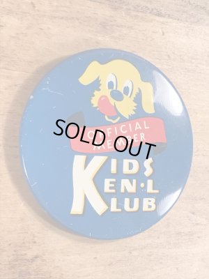 ケンエルレーション　ビンテージ　缶バッジ　アドバタイジングキャラクター　50年代