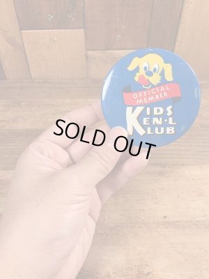 ケンネルレーション　ヴィンテージ　缶バッチ　企業キャラクター　企業物