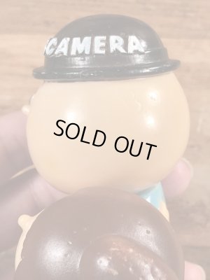 オリンパスカメラ ビンテージ ソフビフィギュア 企業キャラクター ノベルティ