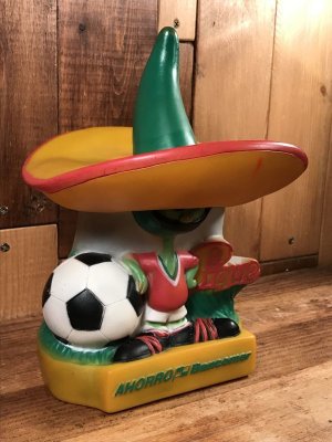 メキシコワールドカップ ビンテージ コインバンクドール マスコットキャラクター 80年代