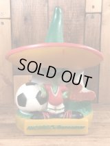 Mexico86 “Pique” Ahorro Bancomer Coin Bank　ピケ　ビンテージ　コインバンクドール　貯金箱フィギュア　80年代