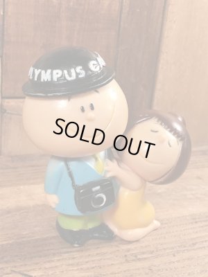 オリンパスカメラ ビンテージ ソフビフィギュア 企業キャラクター ノベルティ