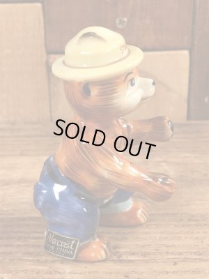 スモーキーベア　ビンテージ　セラミックフィギュア　企業キャラクター　50年代