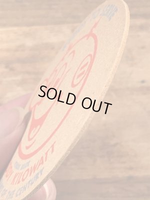 レディキロワット　ビンテージ　コースター　アドバタイジングキャラクター　企業物