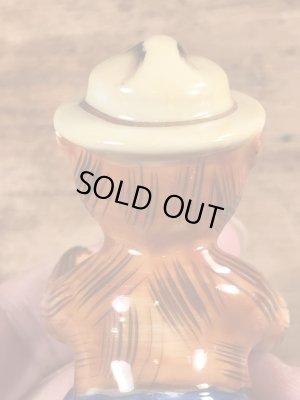 スモーキーベア　ビンテージ　セラミックフィギュア　企業キャラクター　50年代