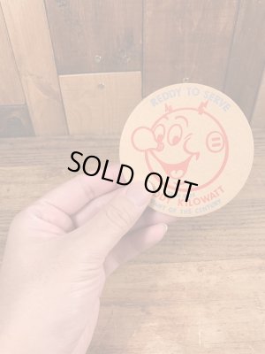 レディキロワット　ビンテージ　コースター　アドバタイジングキャラクター　企業物