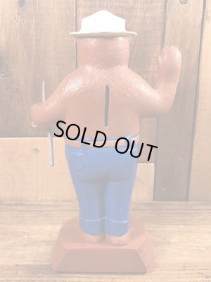 スモーキーベア　ヴィンテージ　貯金箱フィギュア　アドバタイジングキャラクター　企業物