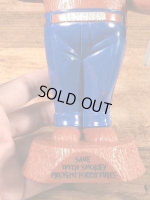 スモーキーベア　ヴィンテージ　貯金箱フィギュア　アドバタイジングキャラクター　企業物