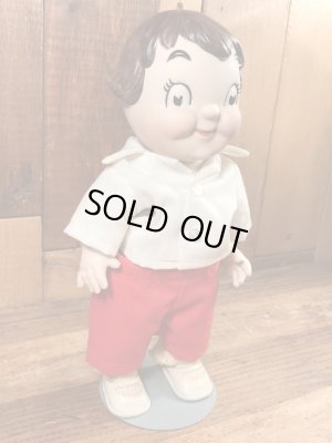 キャンベルスープ　ビンテージ　セラミックドール　企業キャラクター　70年代