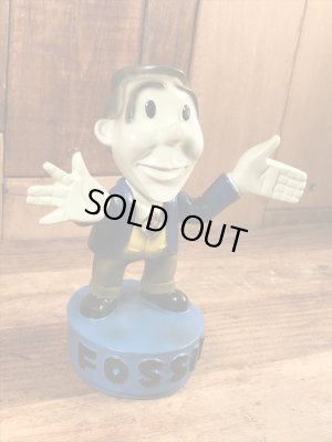 フォッシル　ビンテージ　ボビングヘッド　企業キャラクター　ノベルティ　90年代