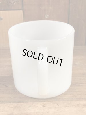 マジックマウンテントロール　ヴィンテージ　マグカップ　企業キャラクター　ファイヤーキング　ミルクガラス