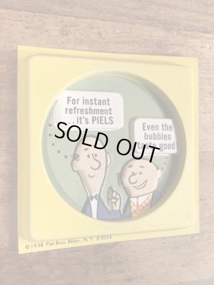 ピールズビール ビンテージ コースター アドバタイジングキャラクター 企業物 70年代
