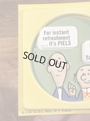 ピールズビール ビンテージ コースター アドバタイジングキャラクター 企業物 70年代