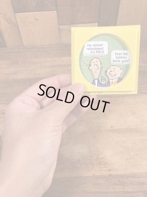 ピールズビール ビンテージ コースター アドバタイジングキャラクター 企業物 70年代