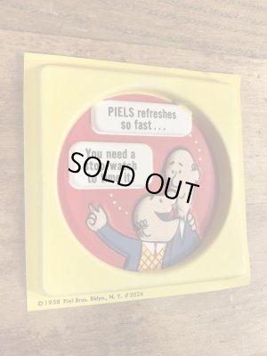 ピールズビール ビンテージ コースター 企業キャラクター バート&ハリー 70年代