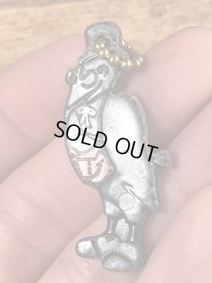 オールドクロウ　ヴィンテージ　キーホルダー　企業キャラクター　ウイスキー　50~60’s