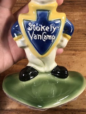 ストークリーヴァンキャンプ ヴィンテージ セラミックフィギュア アドバタイジングキャラクター 企業物 50’s