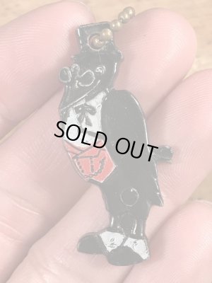 オールドクロウ　ビンテージ　キーチェーン　企業キャラクター　ウイスキー　50~60年代