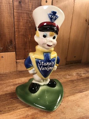 Stokely Van Camp ビンテージ ディスプレイフィギュア 企業キャラクター セラミックフィギュア 50年代