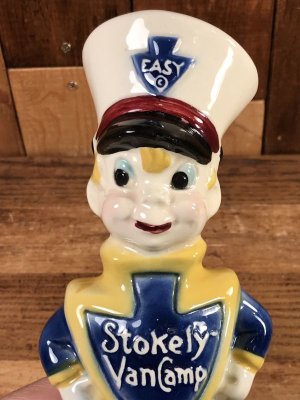Stokely Van Camp ビンテージ ディスプレイフィギュア 企業キャラクター セラミックフィギュア 50年代
