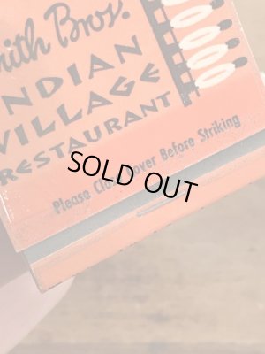 インディアンヴィレッジレストラン　ビンテージ　マッチブック　企業物　60~70年代