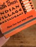 インディアンヴィレッジレストラン　ビンテージ　マッチブック　企業物　60~70年代