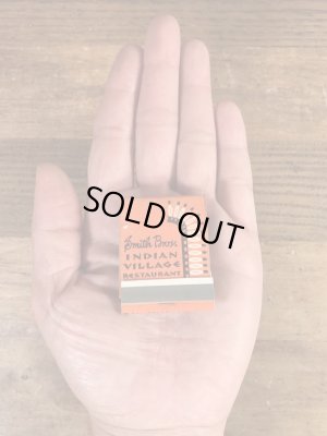 インディアンヴィレッジレストラン　ヴィレッジ　マッチブック　ノベルティ　60~70’s