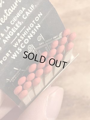 インディアンヴィレッジレストラン　ビンテージ　マッチブック　企業物　60~70年代