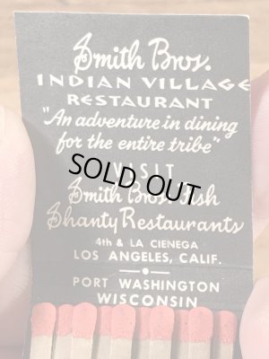 インディアンヴィレッジレストラン　ビンテージ　マッチブック　企業物　60~70年代