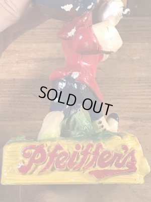Pfeiffer's Beer　ヴィンテージ　店頭用ディスプレイ　企業キャラクター　スタチュー　50’s