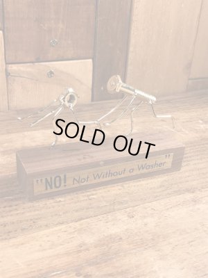 No! Not Without a Washer　ビンテージ　ディスプレイフィギュア　置物　70年代