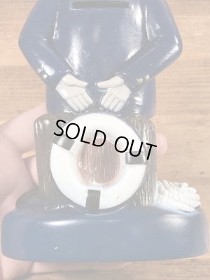 キャプテンマリン　ヴィンテージ　貯金箱フィギュア　企業キャラクター　ノベルティ　70’s