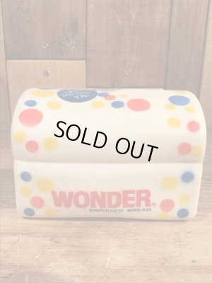 ワンダーブレッド　ヴィンテージ　貯金箱　企業キャラクター　ソフビ　70’s