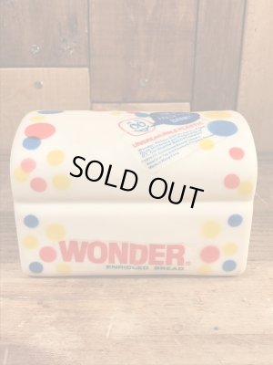 ワンダーブレッド　ヴィンテージ　貯金箱　企業キャラクター　ソフビ　70’s