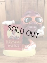 Sun-Maid California Raisins Coin Bank　カリフォルニアレーズン　ビンテージ　コインバンクドール　貯金箱フィギュア　80年代